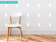 Diamond Fabric Wall Decals, Set of 16, White