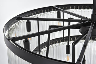 Home Living 32" Chandelier, Black