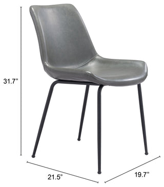 Byron Dining Chair, Set of 2 Gray