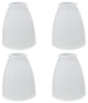 Aspen Creative 23037-4 Replacement Frosted Ribbed Glass Shade 4 Pack