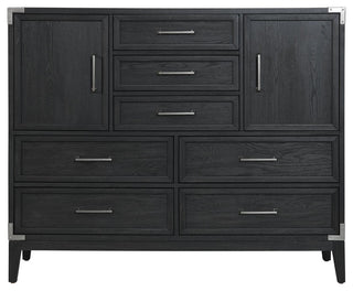 Laguna 7-Drawer Bedroom Master Chest, Weathered Steel