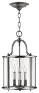 Hinkley Gentry Foyer Medium Single Tier, Pewter