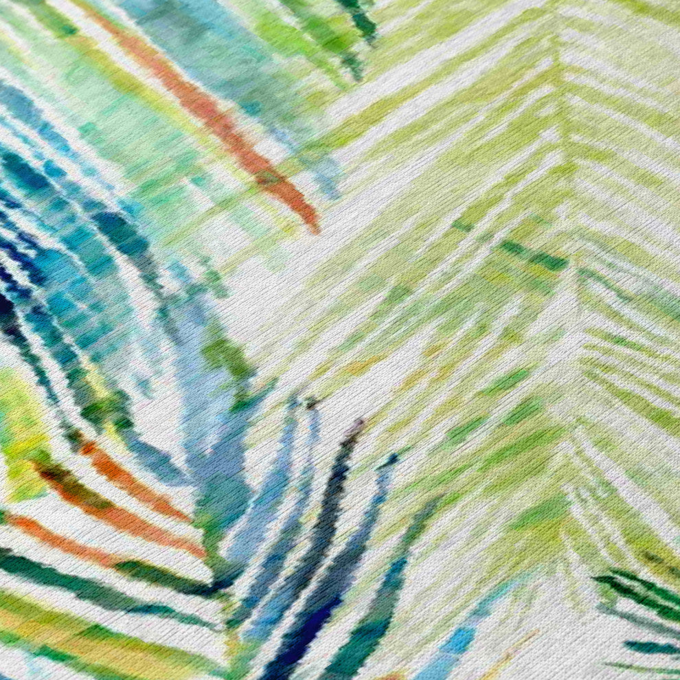 Indoor/Outdoor Tropics TC4 Meadow Machine Washable 5' x 7'6" Rug
