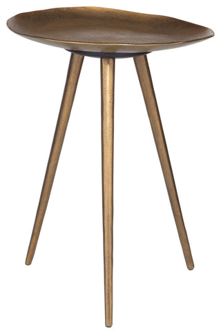 Uttermost - 24938 - Accent Table - Lily Pad - Antique Brass