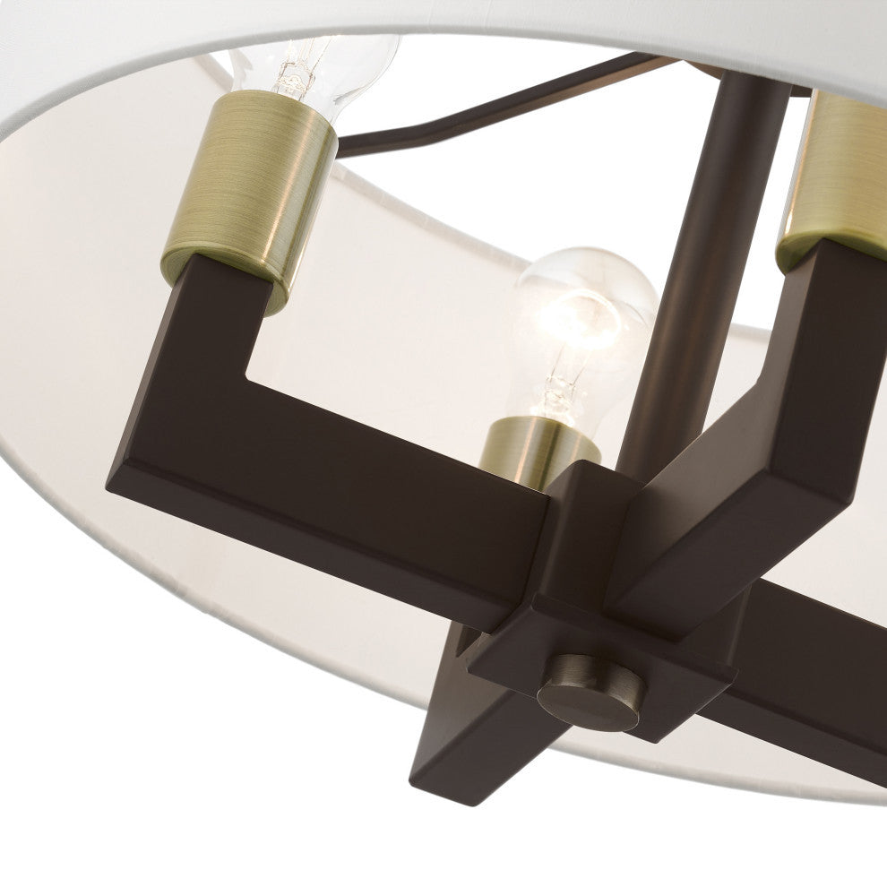Cresthaven 4 Light Bronze Pendant Chandelier