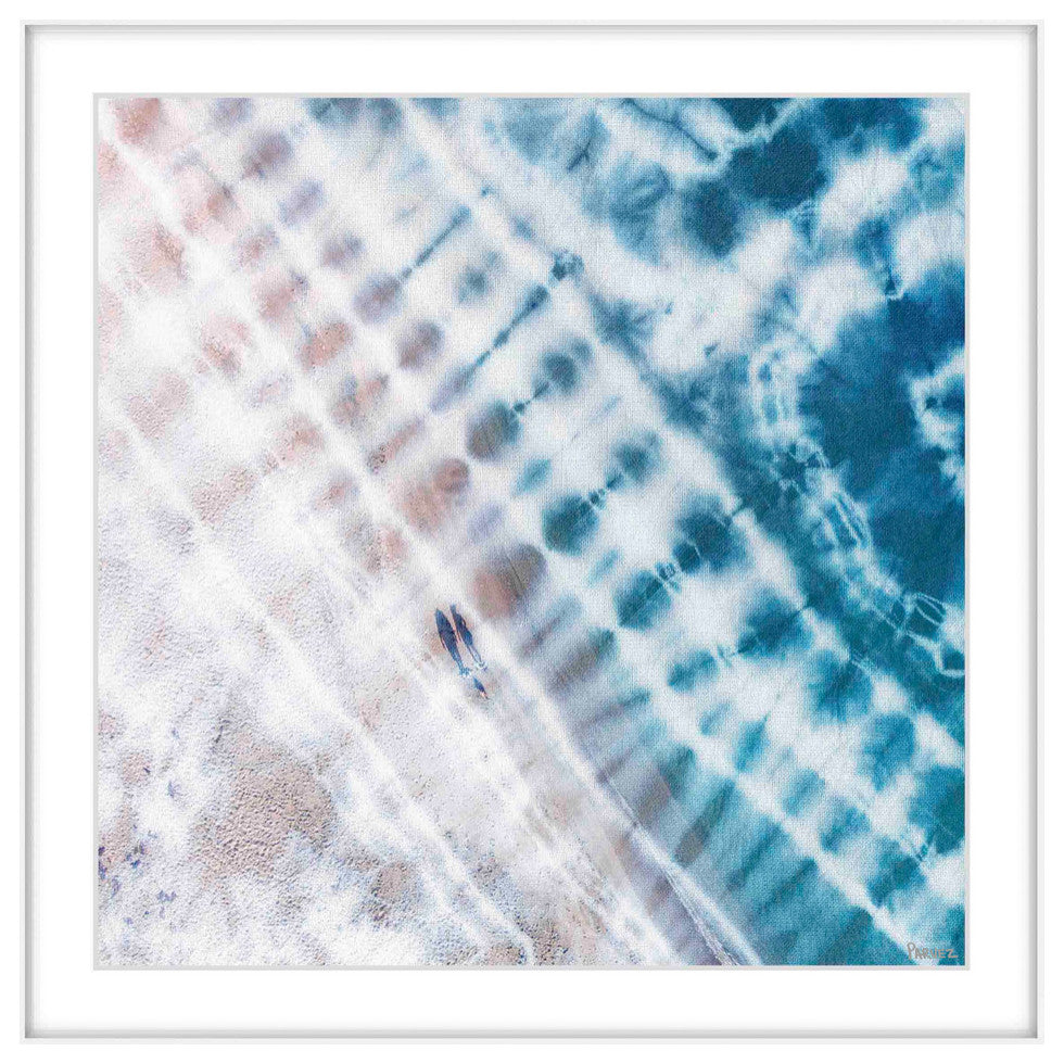 "Beach Walk" Framed Painting Print, 24"x24"
