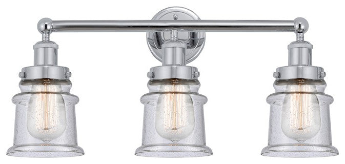 Innovations 616-3W-PC-G184S Canton 3 Light Bath Vanity Light, Polished Chrome