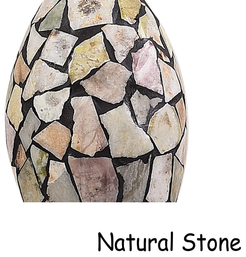 Natural Stone Tiffany Pendant Light, Mini Island Hanging Light Fixture