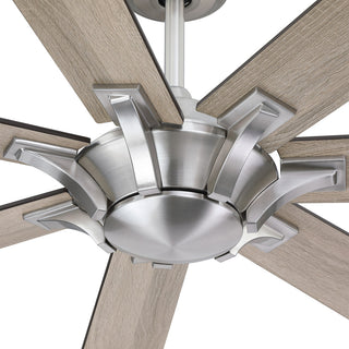 Whose Lamp 72-inch Large Ceiling Fan with Remote Control, Brushed Nikel