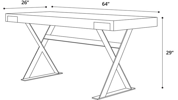 Barrow Desk, Smoked Oak