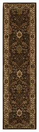 EORC Hand-tufted Wool Brown Traditional Oriental Morris Rug, Square 6'x6'