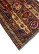 Fine Vintage Distressed Aprille Burgundy/Navy Runner, 3'7x9'4