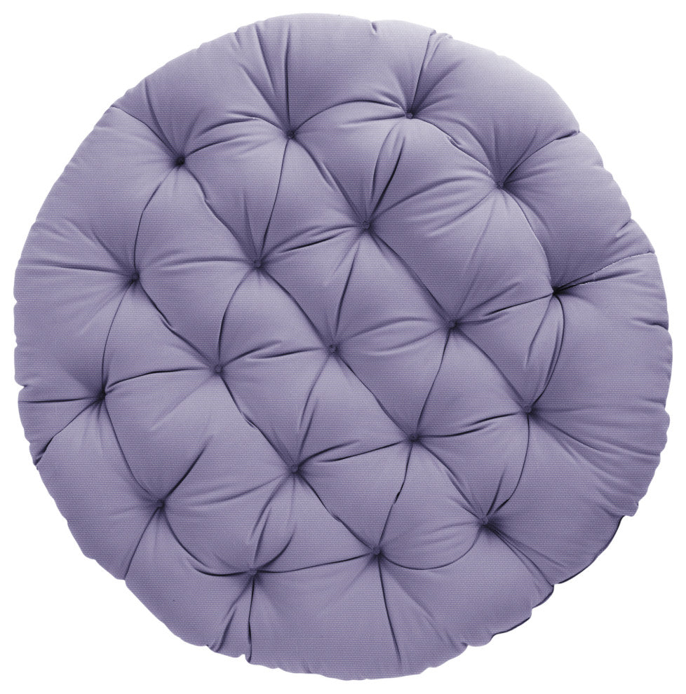 Sorra Home Indoor Lavender Round Papasan Cushion 48x48x4