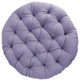 Sorra Home Indoor Lavender Round Papasan Cushion 48x48x4