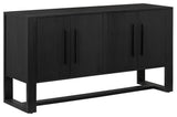 Pacifica Sideboard, Wire Brushed Ebony Oak