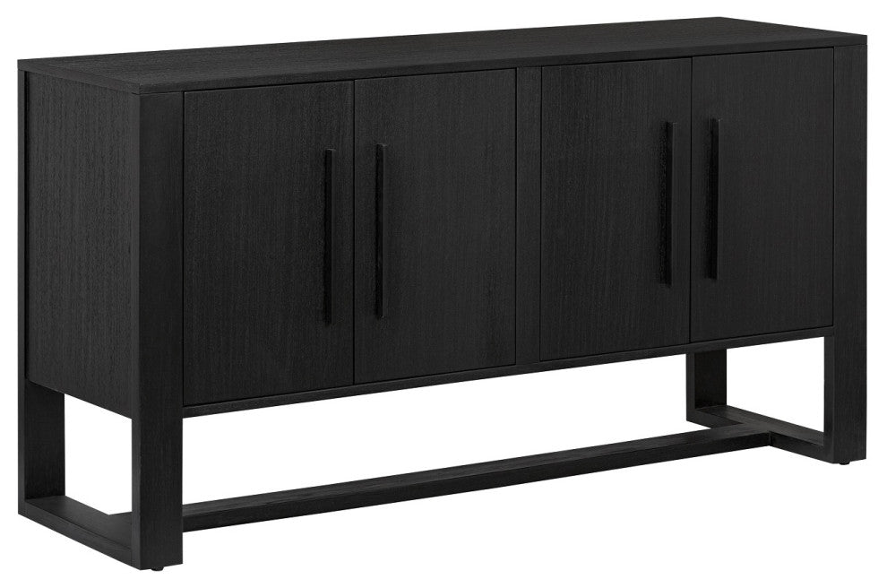 Pacifica Sideboard, Wire Brushed Ebony Oak
