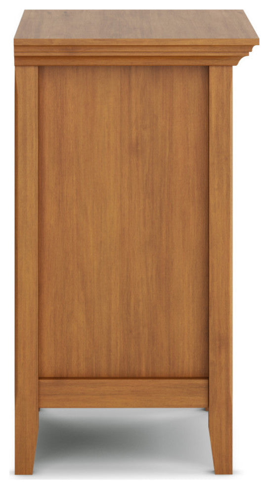 Amherst Solid Wood Bedside Table, Light Golden Brown