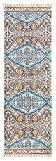 Surya Idina IDI-8802 8'x10' Rug, Charcoal/Dark Blue/Mustard/Camel/Ivory