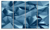 3D Abstract Geometric Background, Abstract Canvas Wall Art, 48"x28", 4 Panels