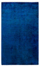Fine Vibrance, One-of-a-Kind Hand-Knotted Area Rug Blue, 3' 2" x 5' 1"
