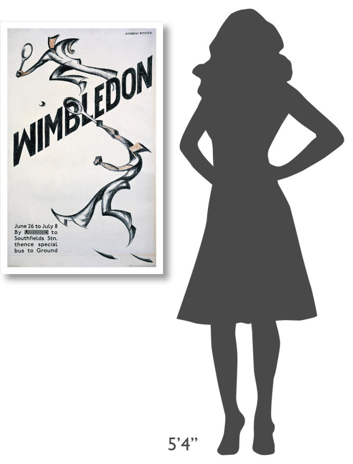 "Wimbledon" Digital Paper Print by Sybil Andrews, 24"x38"