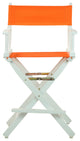 024" Director's Chair White Frame-Tangerine Canvas