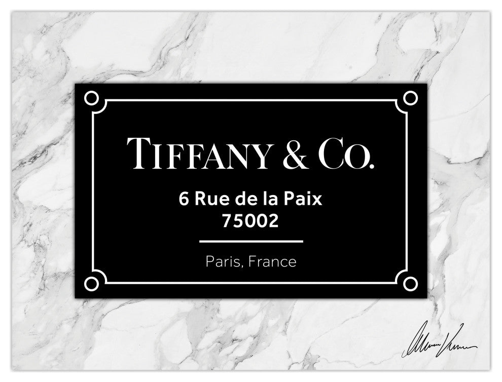 "Prestige T" Frameless Free Floating Reverse Printed Tempered Glass Wall Art