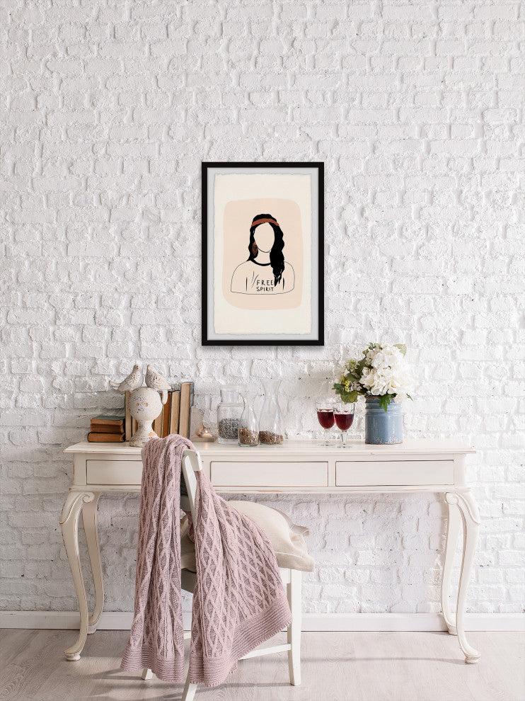 "Be Wild and Free" Framed Painting Print, 30x45