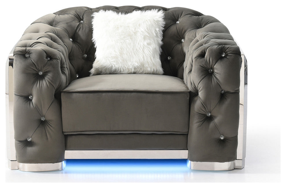 Sapphire Accent Chair, Gray