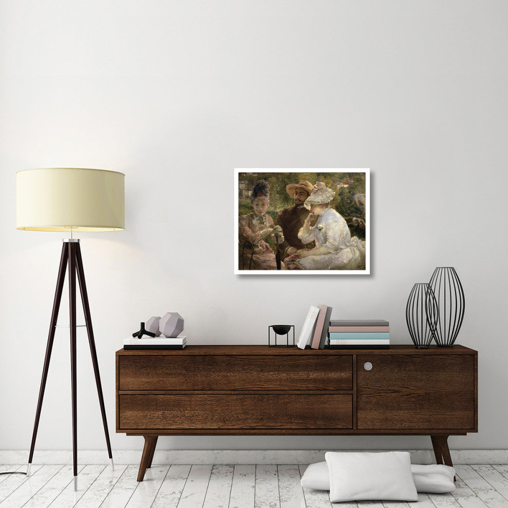 "On the Terrace at Sevres" Digital Paper Print by Marie Bracquemond, 32"x25"