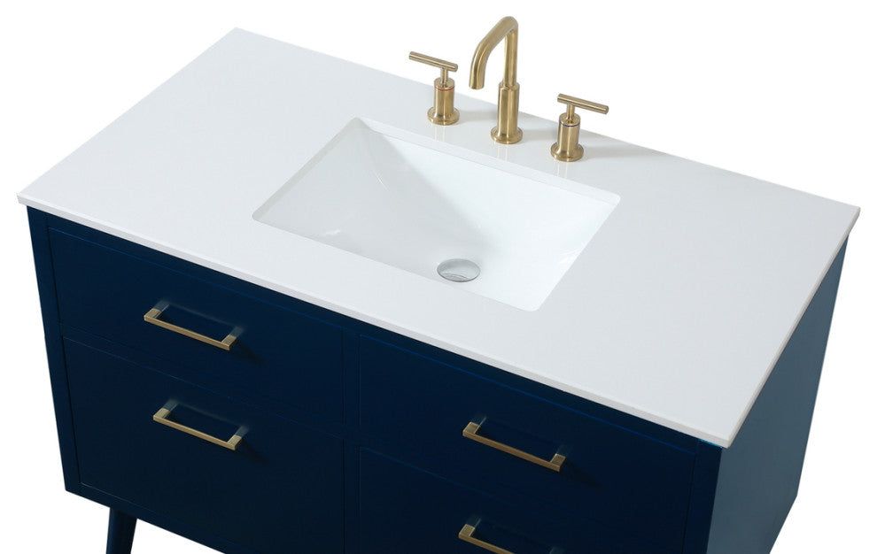 Home Living 42" Bathroom Vanity, Blue
