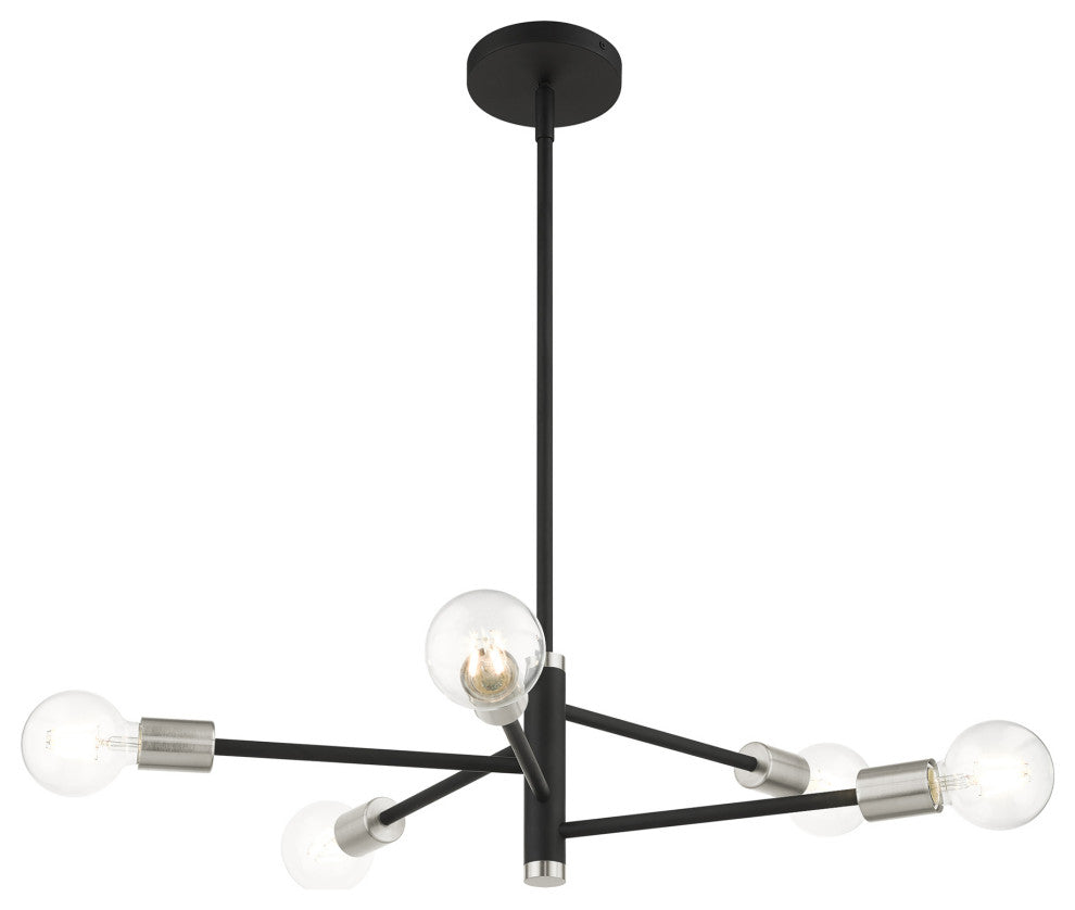 Black Modern, Urban, Scandinavian, Chandelier