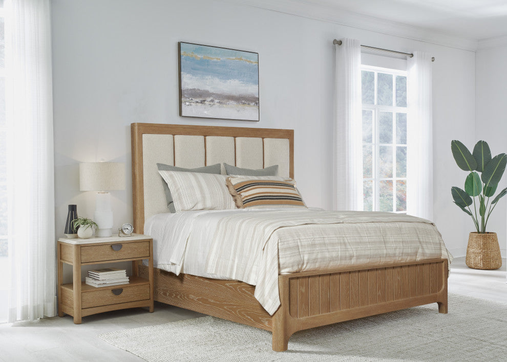 Parker House Escape Bedroom Queen 5/0 Panel Bed and Nightstand