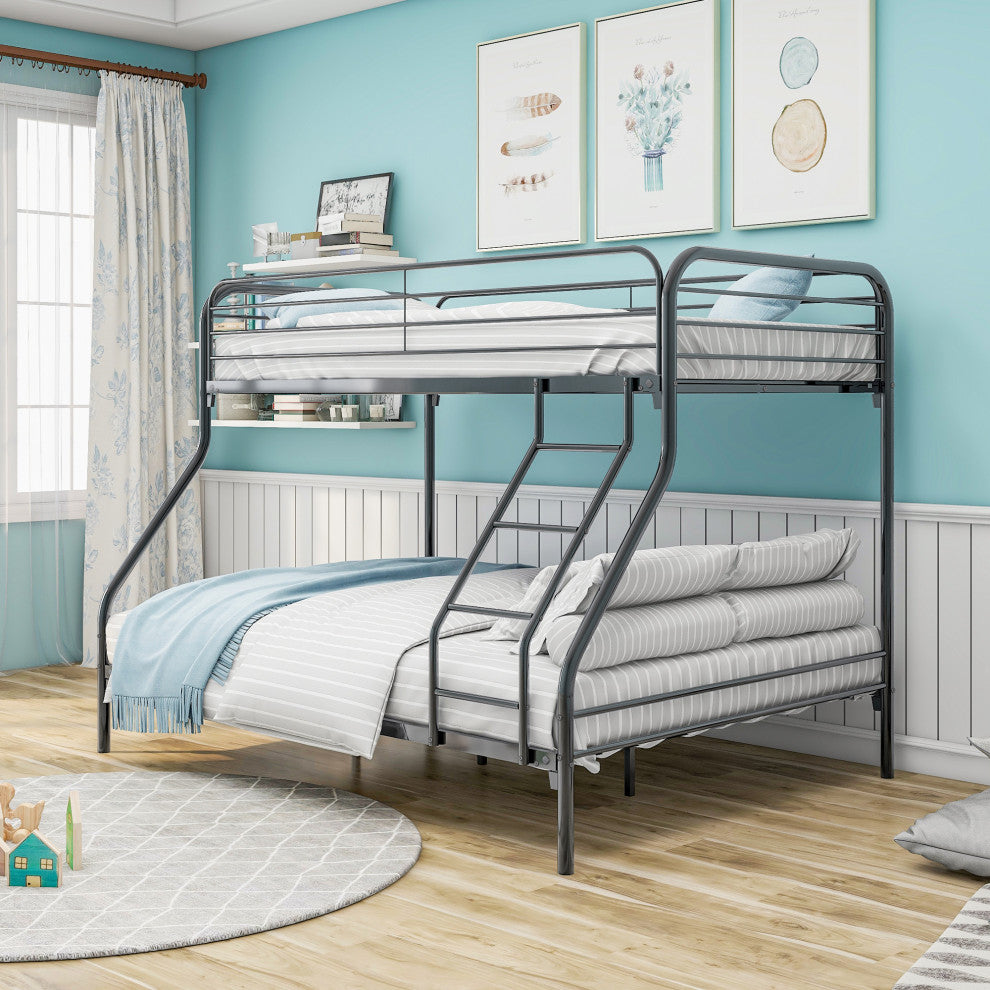 Gewnee Heavy Duty Twin-Over-Full Metal Bunk Bed