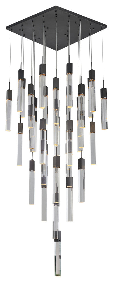 Crystal Cascade Multi-Light Pendant