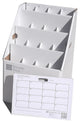AOS SlantFile Roll File Storage With 16, 4"x4" Compartments