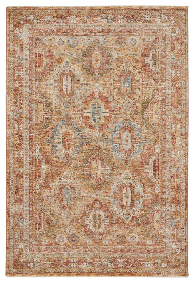 Nourison Home 5'3"x7'8" Petra Rust Area Rug