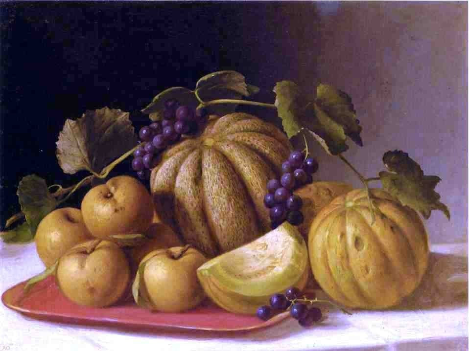 John F Francis Melons and Yellow Apples, 21"x28" Wall Decal