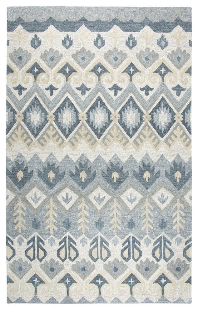 Rizzy Home Resonant RS919A Natural Geometric Area Rug, Rectangular 9'x12'