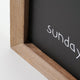 Addie Joy Things to do this Week chalkboard planner- Black/Tan Frame