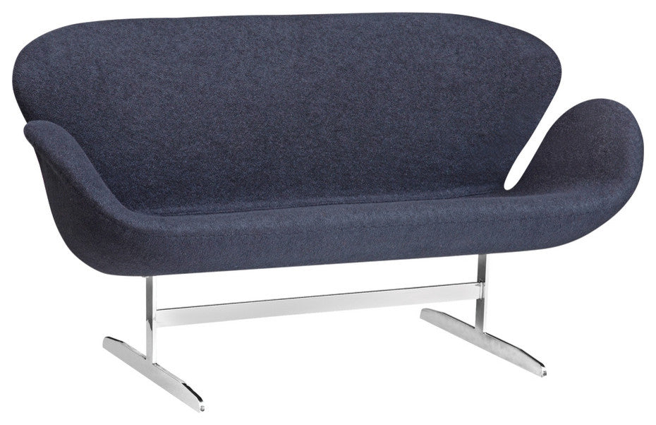 Modern Classics Swan Sofa Fabric, Black