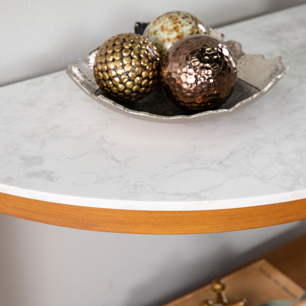 Sylvie Demilune Console Table