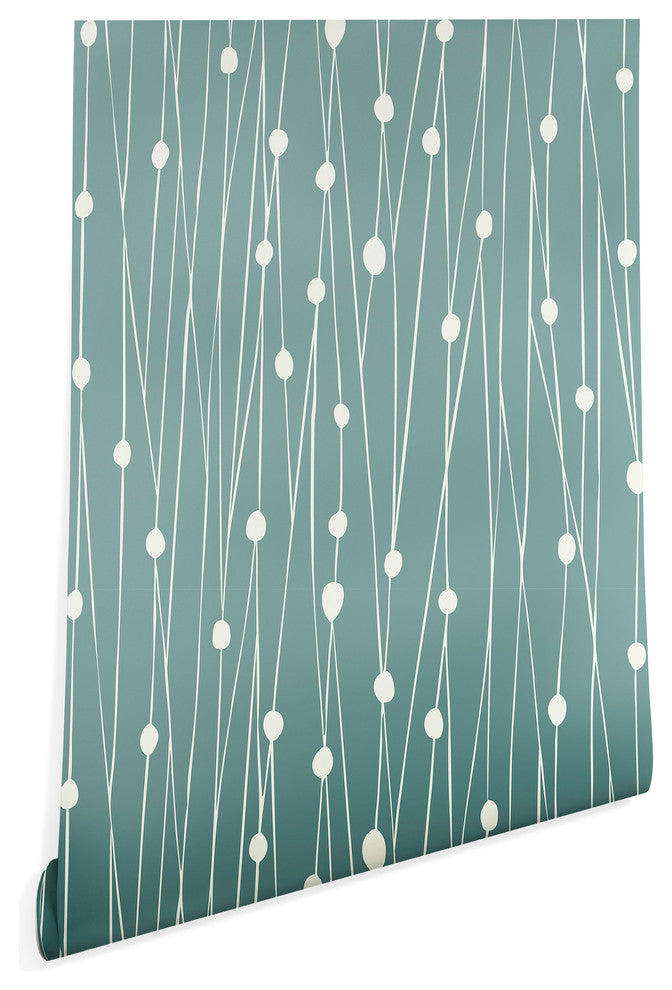 Deny Designs Heather Dutton Entangled Wallpaper, Blue, 2'x8'