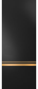 Slab Barn Door Panel 42 x 84 | Planum 2010 Matte Black with  | Sturdy Finished