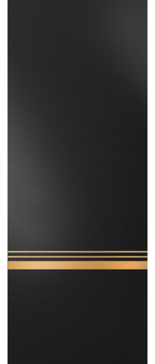 Slab Barn Door Panel 42 x 84 | Planum 2010 Matte Black with  | Sturdy Finished