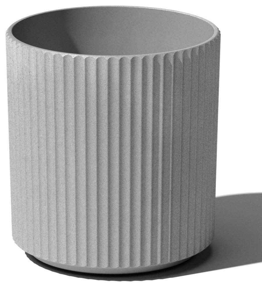 Veradek Demi Series Planter, Gray, 16", 1 Pack