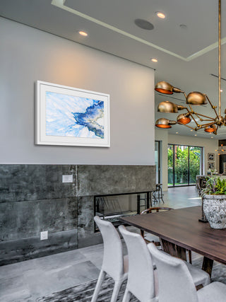 "Snow and Sea" Framed Painting Print