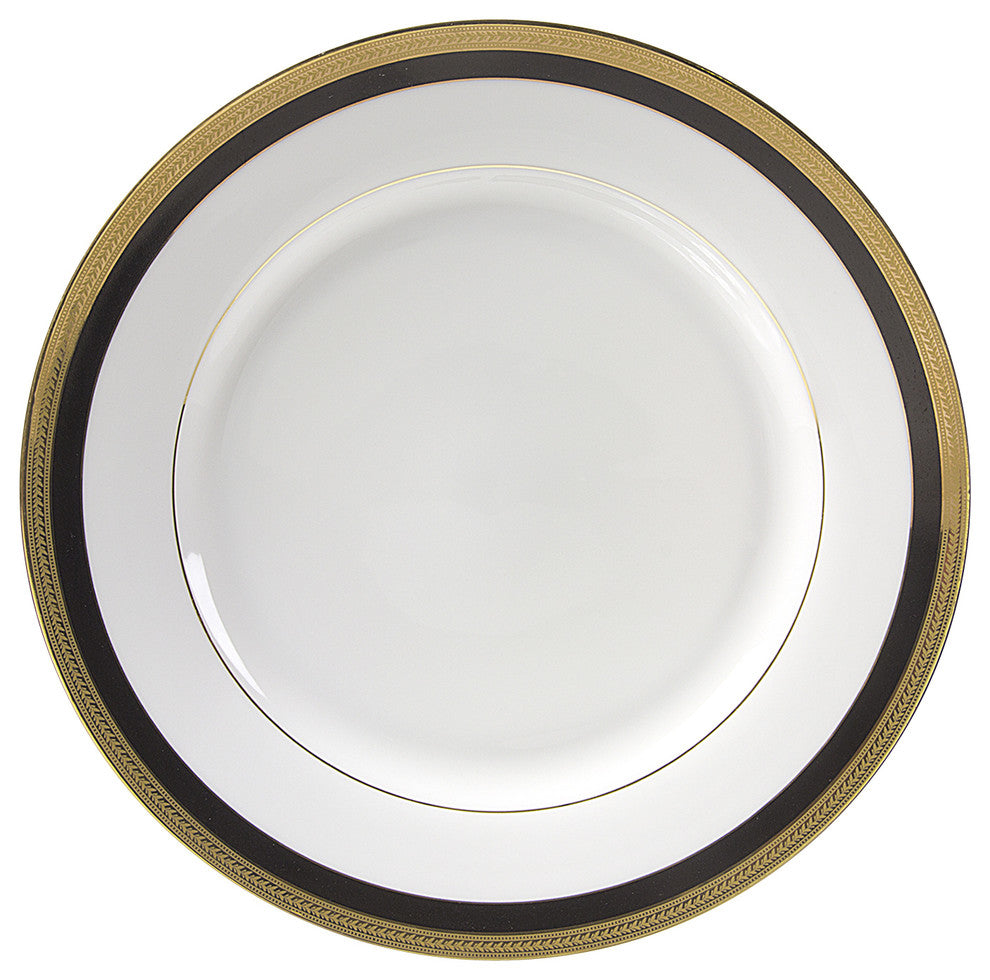 Sahara Black Luncheon Plates, Set of 6