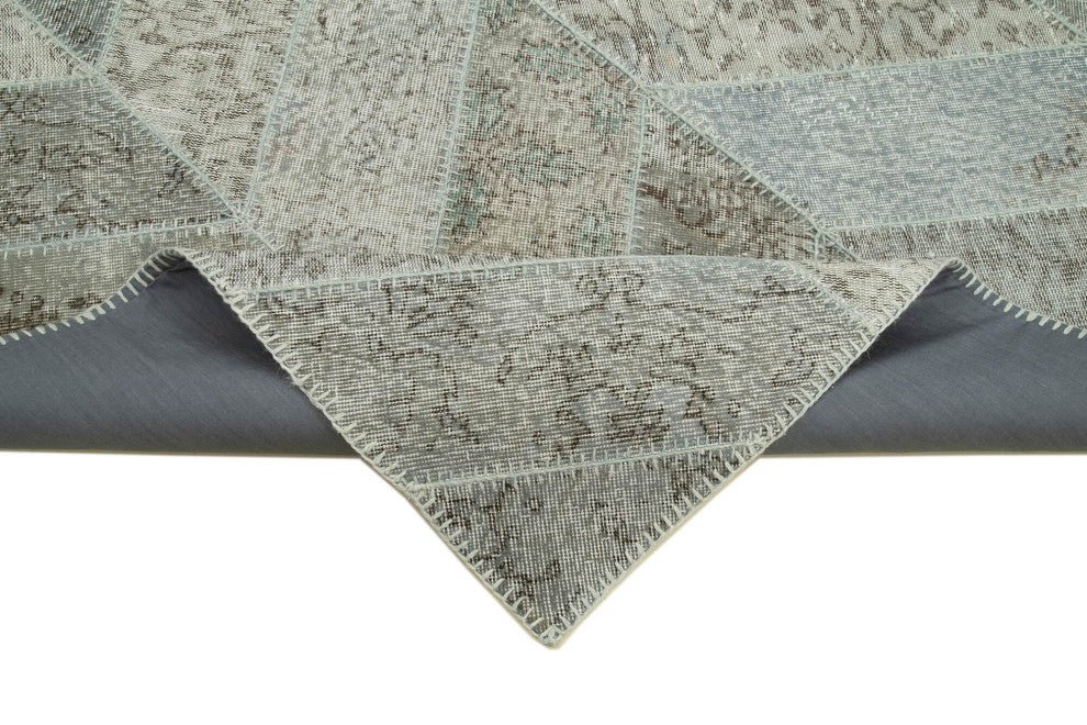 Rug N Carpet - Hand-Knotted Anatolian 6' 3" x 8' 7" Rustic Patchwork Area Rug