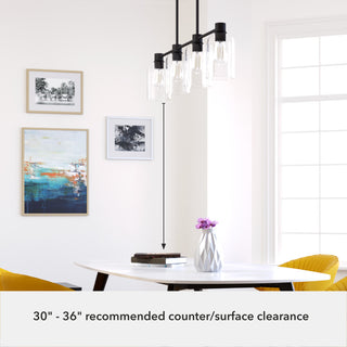 Hunter Lochemeade Noble Bronze 4 Light Chandelier Ceiling Light Fixture